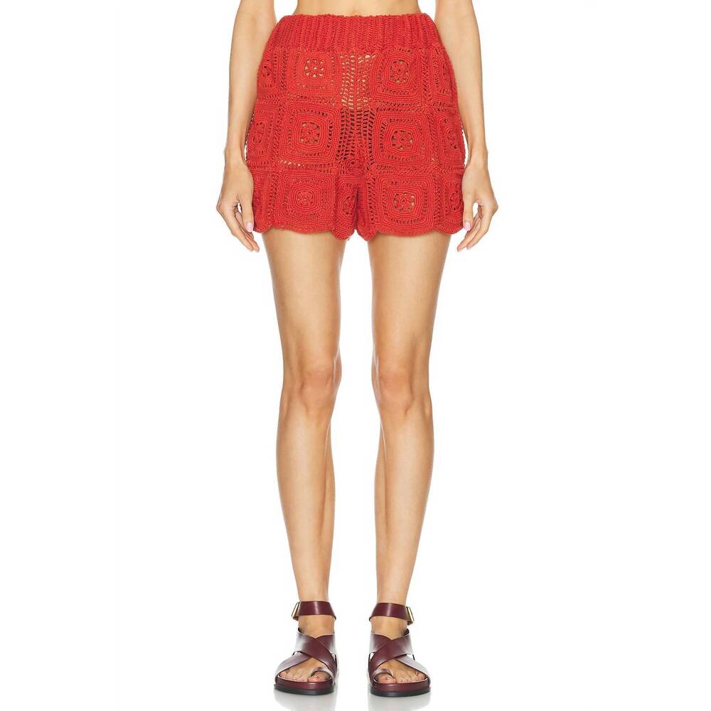 NEW ALL THAT REMAINS auri shorts in red